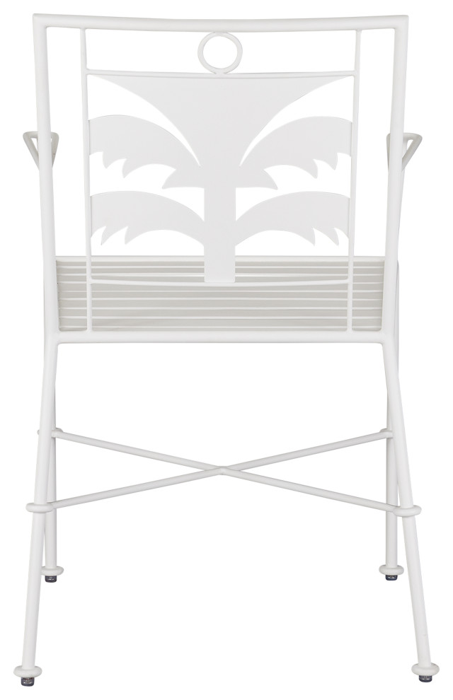 Las Palmas White Armchair   Tropical   Armchairs And Accent Chairs   by Sideboards and Things  Houzz