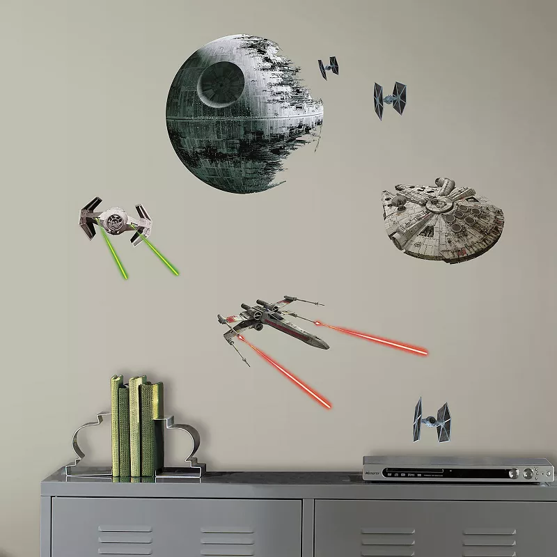 RoomMates Star Wars Classic Spaceships Peel and Stick Wall Decals