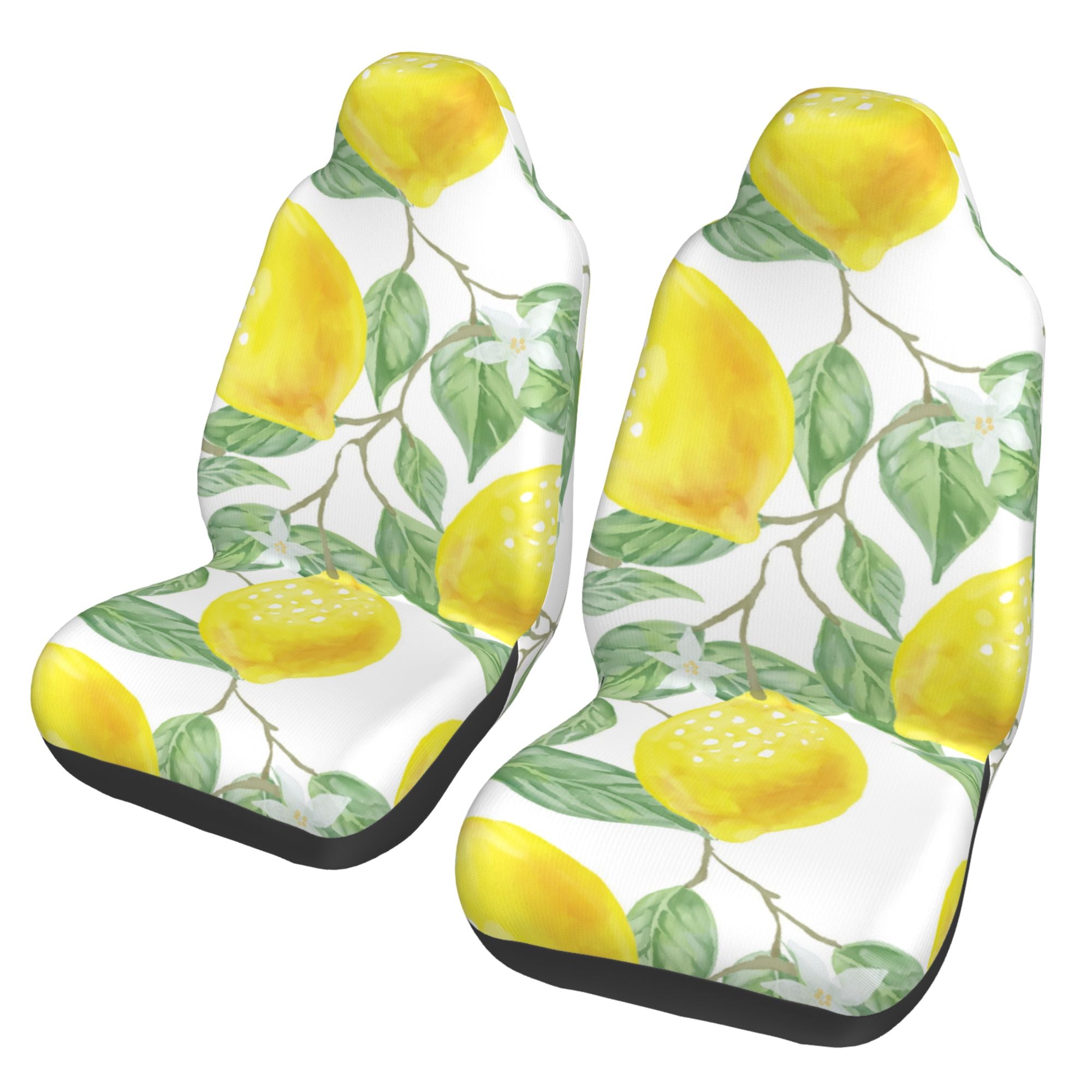 ZICANCN Car Seat Cover Lemon Watercolor Car Front Seat Covers Protectors ， Automotive Seat Covers for Cars Trucks Suv