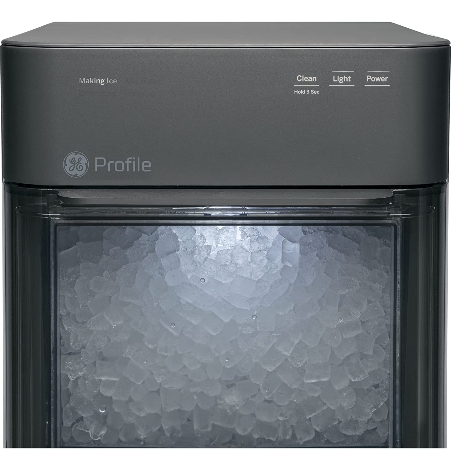 GE Profile Opal 2.0 | Countertop Nugget Ice Maker | Ice Machine with WiFi Connectivity | Smart Home Kitchen Essentials | Black Stainless