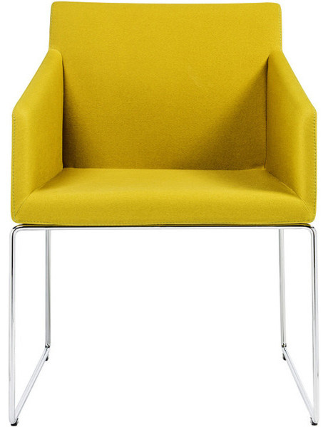 Noble Sled Armchair   Contemporary   Armchairs And Accent Chairs   by 212 Concept  Houzz