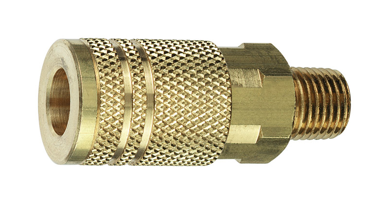 Amflo Brass 1/4 in. I/M Style Coupler 1/4 in. Male 1 pc