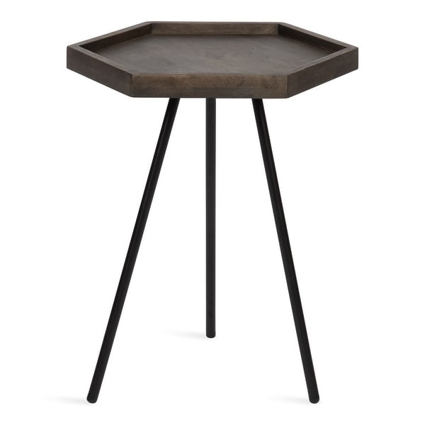 Kate and Laurel Kashvi Metal Hexagon Side Table