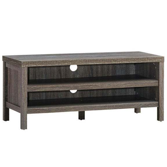 Costway 06412795 3 Tier TV Stand Console Cabinet f...