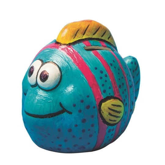 Color Me Ceramic Bisque Fish Banks