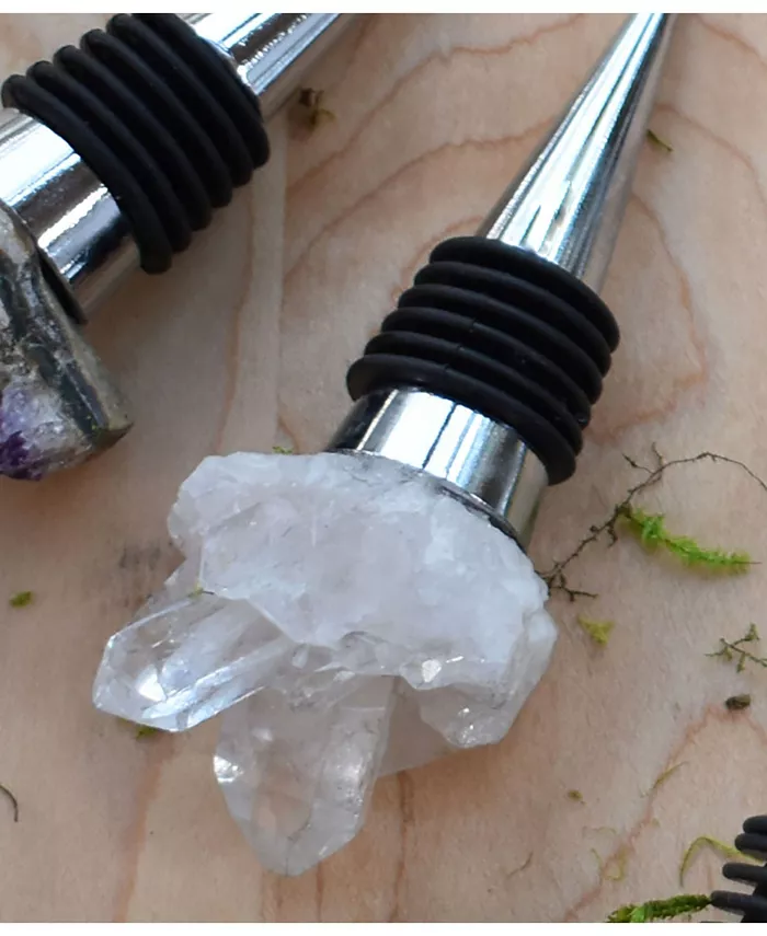 Nature's Decorations - Wine Stopper with Quartz