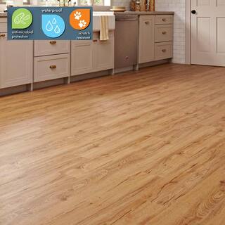 Lifeproof Essential Oak 6 MIL x 7.1 in. W x 48 in. L Click Lock Waterproof Luxury Vinyl Plank Flooring (899 sqftpallet) 300170263