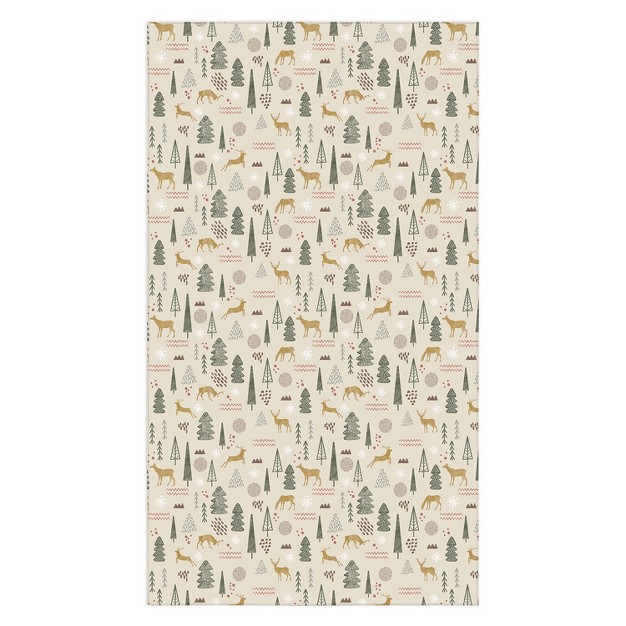 Marta Barragan Camarasa Deer Christmas Forest Tablecloth deny Designs