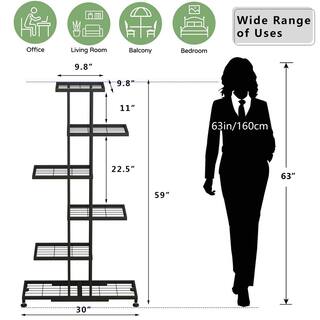 59 in. Metal Plant Stand for Multiple Plants TG-B55H-53