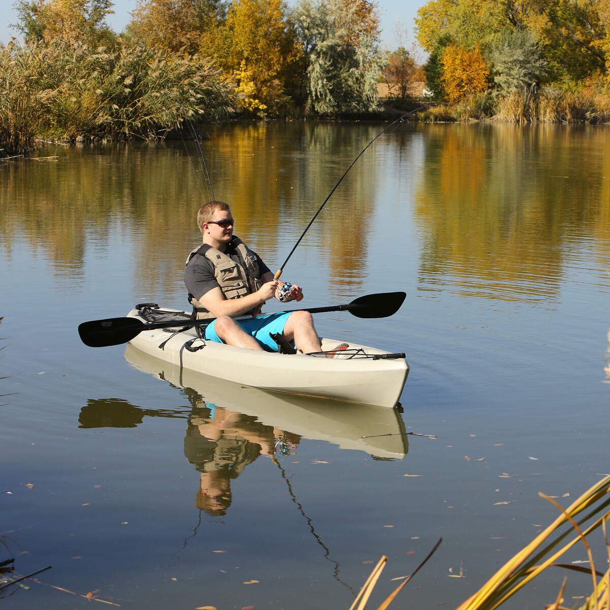 Lifetime Kayaks Stealth 11 Angler Fishing Kayaks  11ft Gray