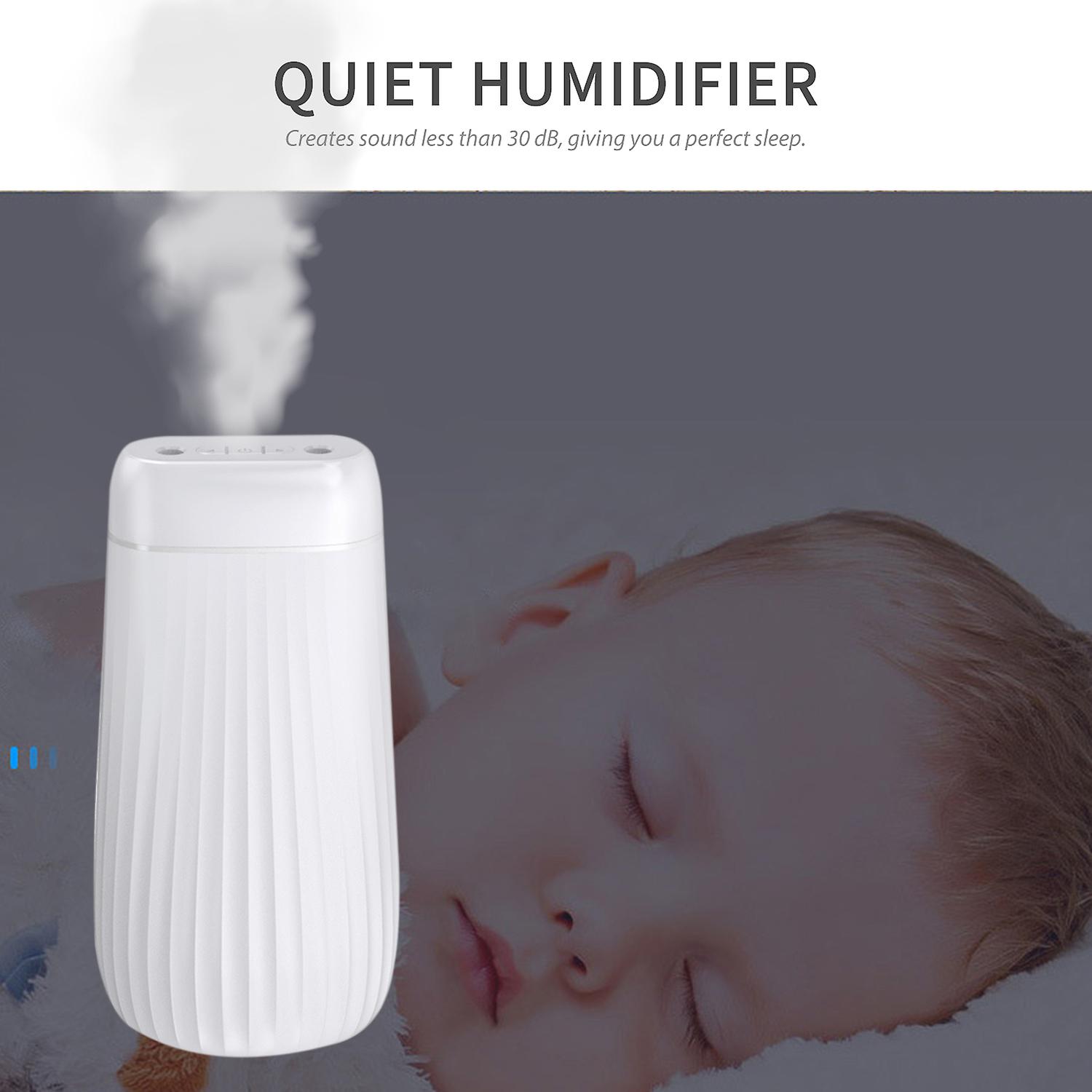 1000ml Mist Humidifier Diffuser Double Nozzle Cool Mist Night Light Quiet Humidifier Essential Oil Diffuser Auto Shut-off Led Humidifier For Bedroom U