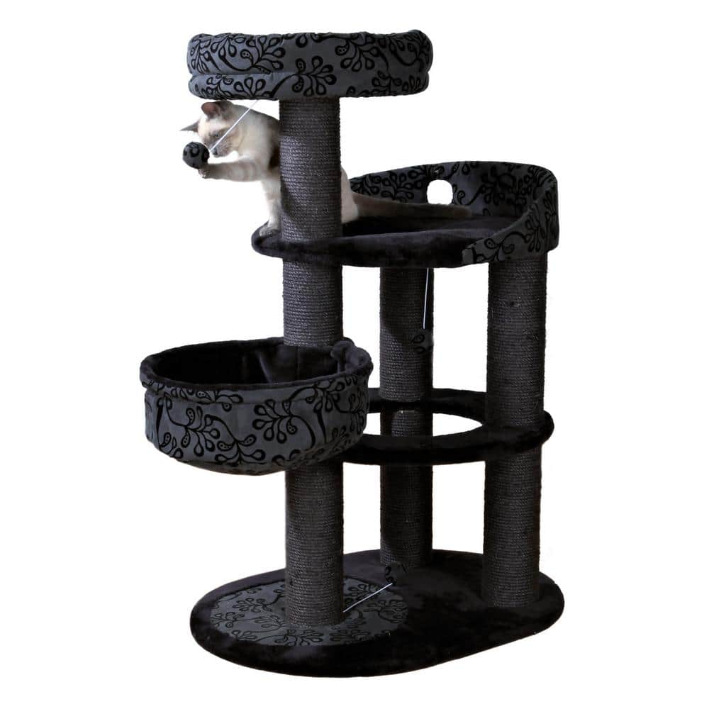 TRIXIE Black/Gray Filippo Cat Tree 43467