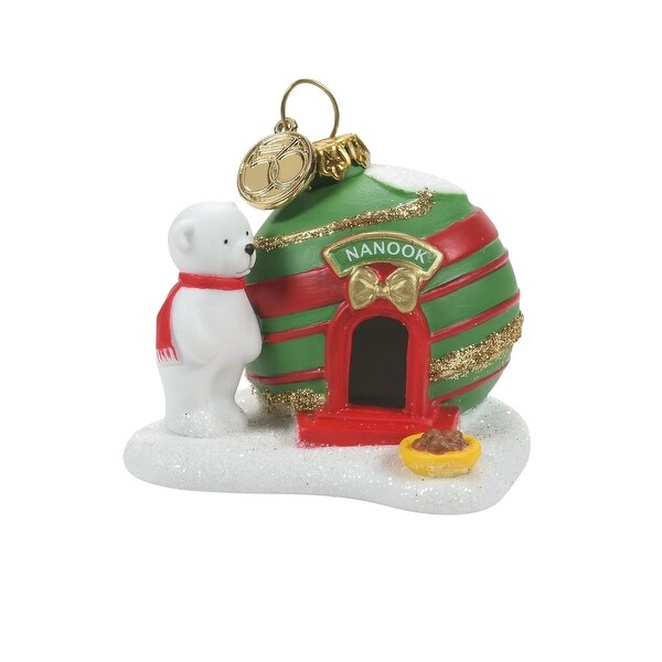 department 56 north pole nanook's home christmas figurine #6009834