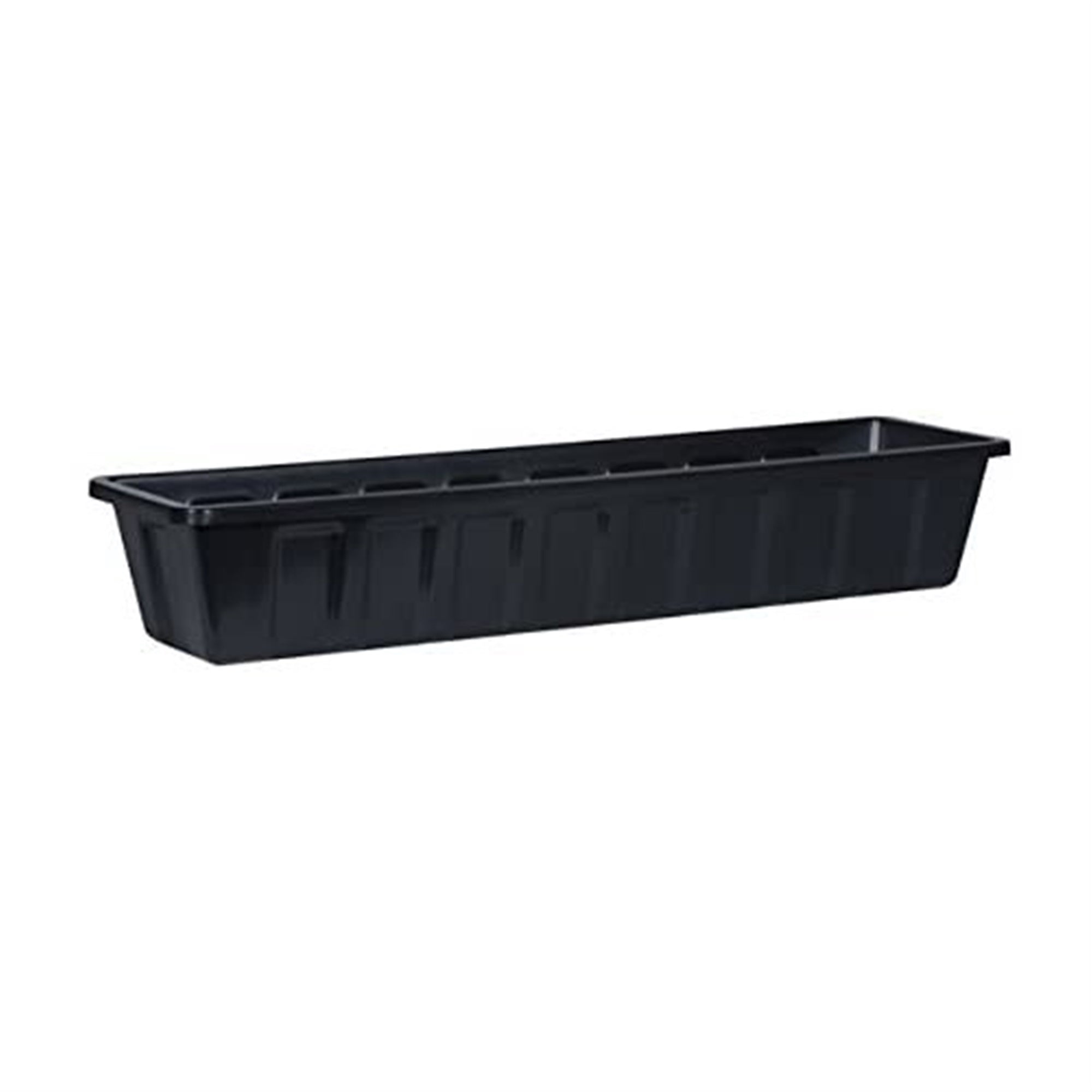 Novelty Poly-Pro Plastic Indoor/Outdoor Liner/Planter Flower Box, Black 30 inch