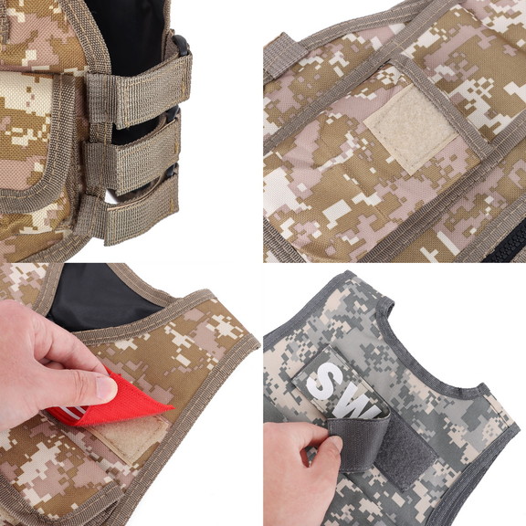 TopTie Children Tactical Vest for Kid Adjustable M...