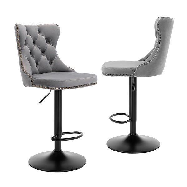 Modern Bar Stools with Backs ，Set of 2