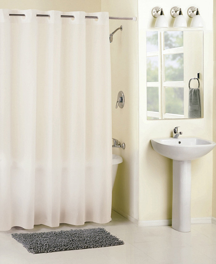 Hookless Polyethylene Vinyl Acetate (PEVA) Shower Curtain 71 x 74