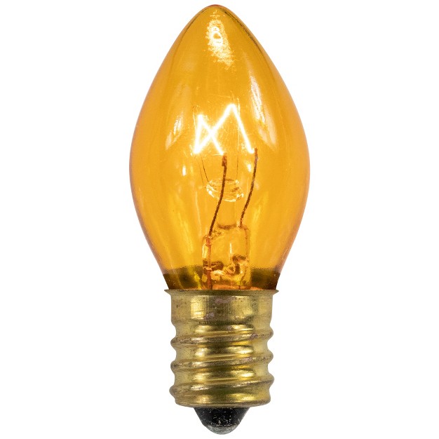 Northlight Pack Of 25 Transparent Yellow C7 Christmas Replacement Bulbs
