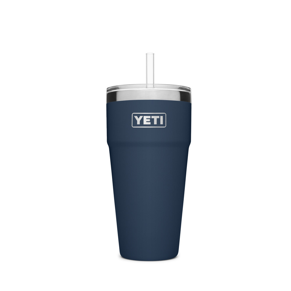 Yeti Rambler Stackable Cup with Straw Lid 26oz, Navy