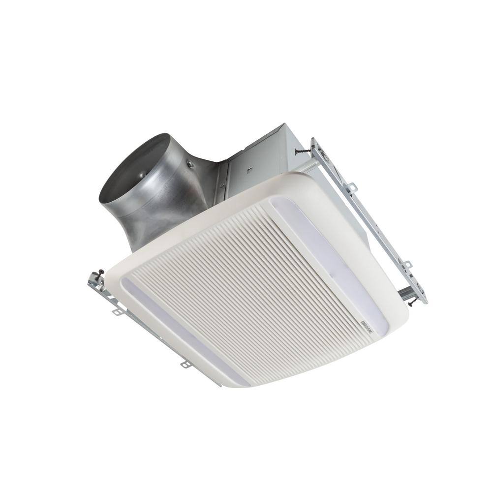 BROAN 80 CFM Ceiling Mount Bathroom Exhaust Fan with LED Light and ULTRAQuick Installation Technology ENERGY STAR RB80L1