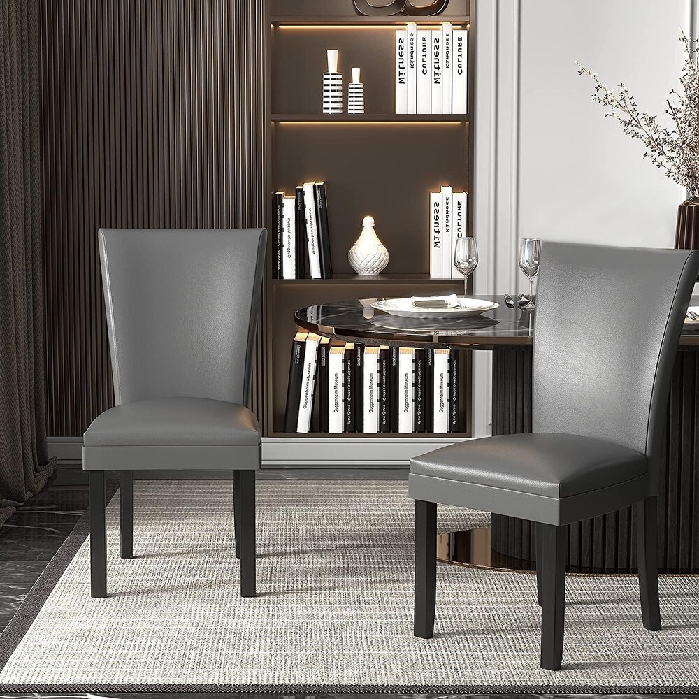 Faux Leather Dining Chairs Or Round Glass Dining Table