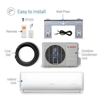 Bosch Gen 2 48000 BTU 4 Ton 5-Zone Ductless Mini Split Air Conditioner with Heat Pump 230V 8733954439