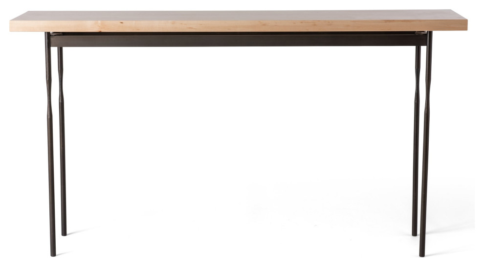 Hubbardton Forge 750121 05 M1 Senza Wood Top Console Table   Transitional   Console Tables   by The Lighthouse  Houzz