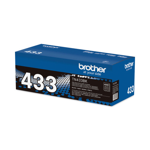 Brother TN433BK High-Yield Toner， 4，500 Page-Yield， Black