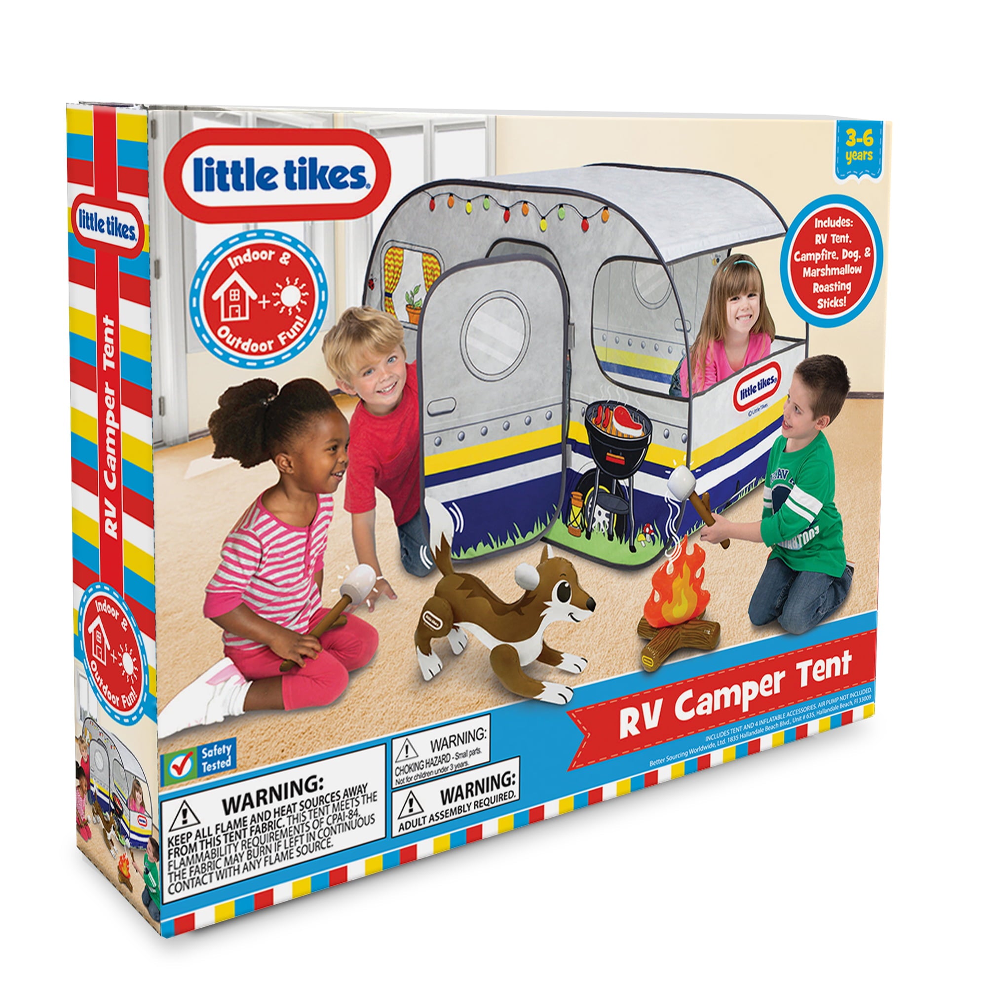 Little Tikes RV Camper Tent Pretend Play, Ages 3 Years old & up