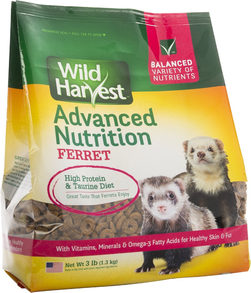 Wild Harvest Advanced Nutrition Ferret Food， 3-lb bag