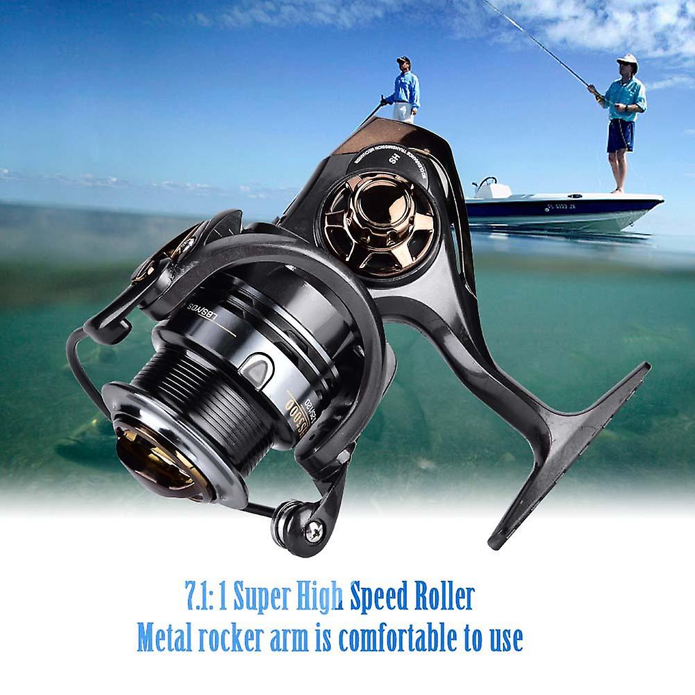 Deukio High-speed Sea Fishing Reel 7.1:1 Match Spool Spinning Reel For Quick Casting (hs3000)