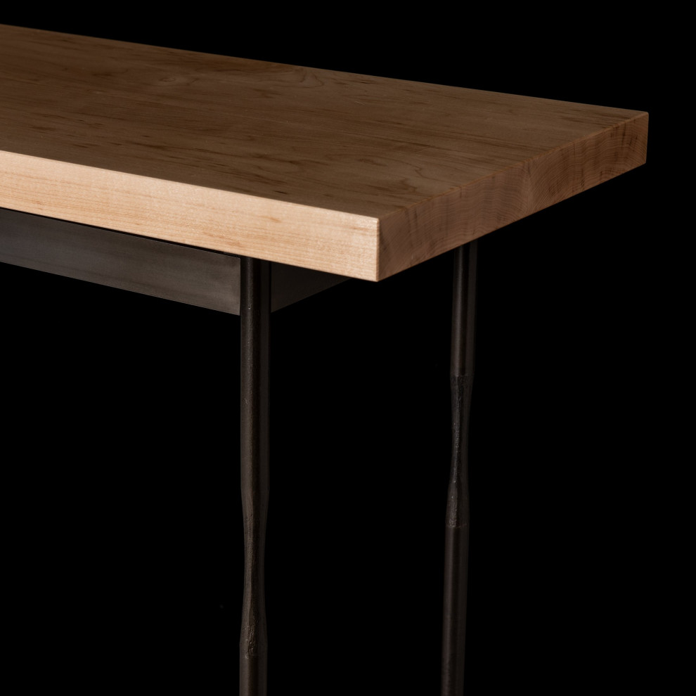 Hubbardton Forge 750121 05 M1 Senza Wood Top Console Table   Transitional   Console Tables   by The Lighthouse  Houzz