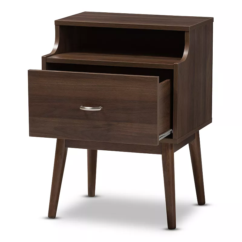 Baxton Studio Mid-Century Nightstand