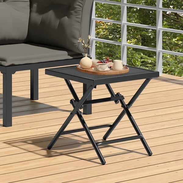 vidaXL Folding Patio Table Anthracite 15