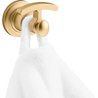 KOHLER Relic Knob Robe Hook in Vibrant Brushed Moderne Brass K-26495-2MB