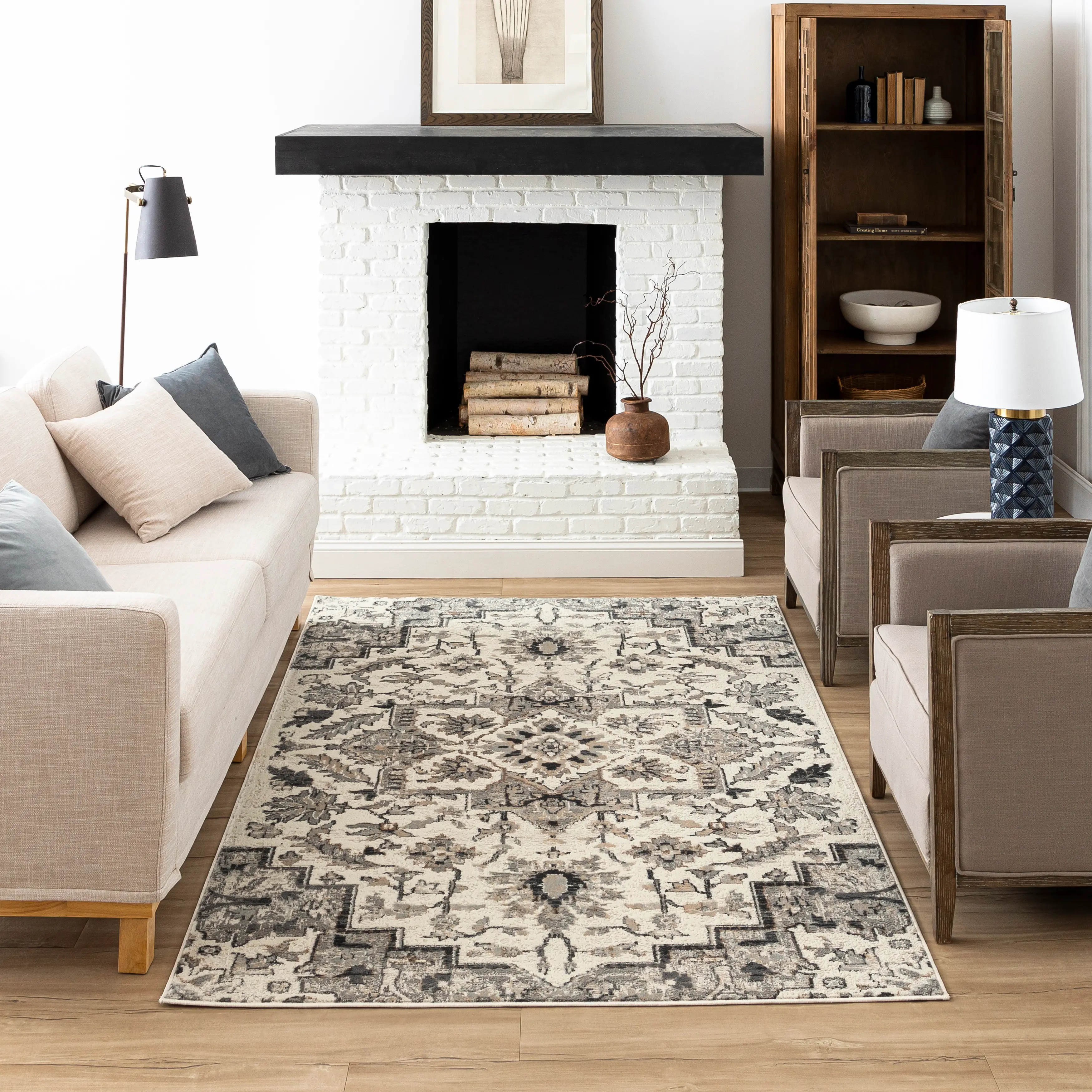 Cleo 5 x 8 Copeland Neutral Gray Area Rug