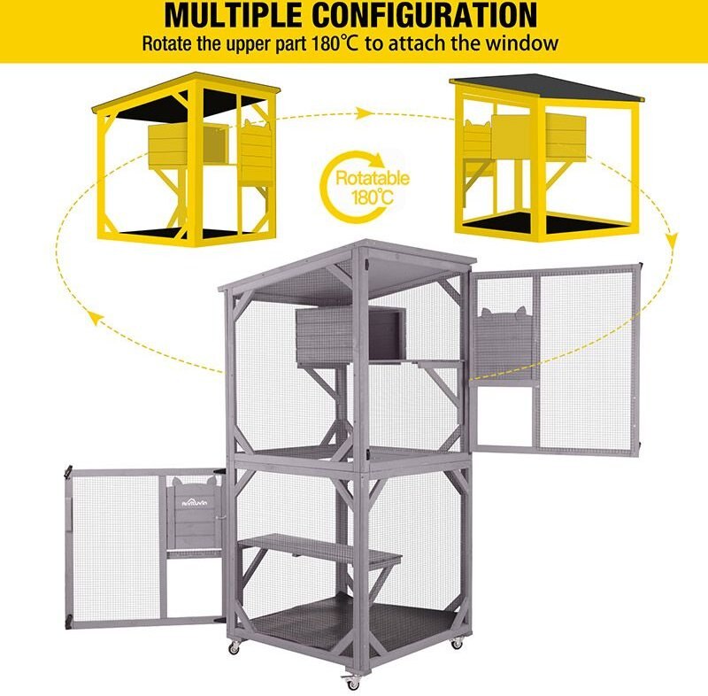 Aivituvin Catio Outdoor Cat House