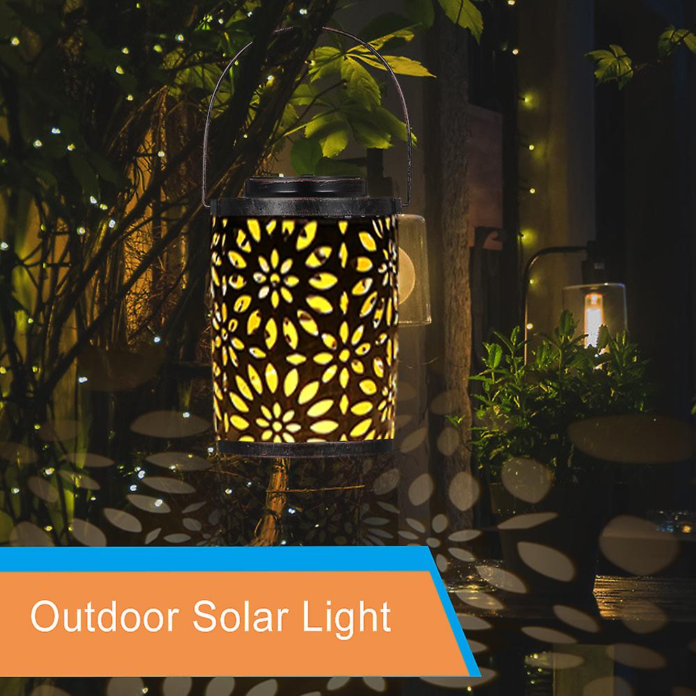 Outdoor Lighting Solar Light Hollowed-out Solar Powered Lawn Light Hanging Landscape Decoration Lamp For Patio Garden Courtyard Pathway No.253951