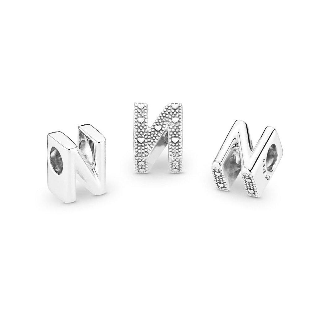 PANDORA  MOMENTS Letter Charm - 'N'