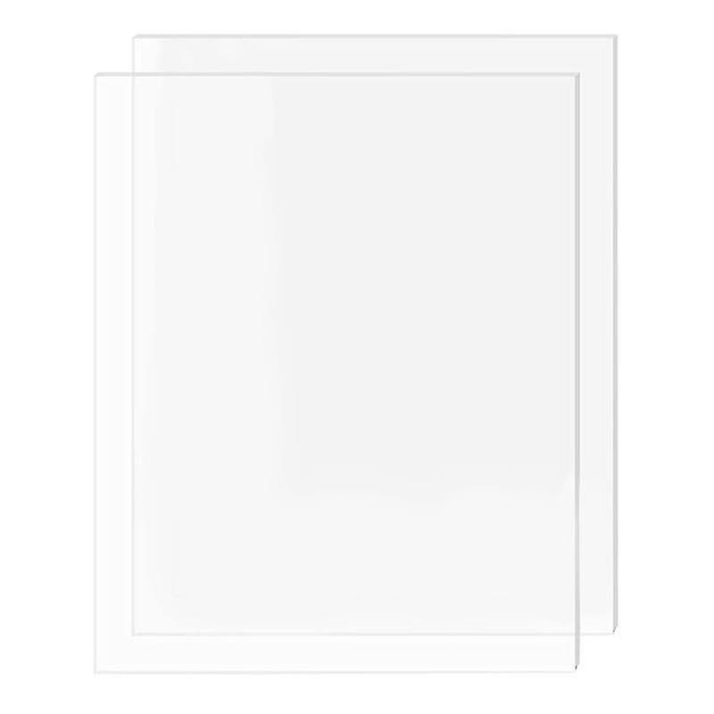 2 Pack Clear Acrylic Sheets 11.8 X 15.75 X 1/8 Inch (3mm)， Thin