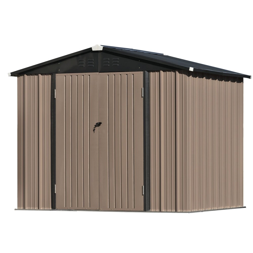 Bike Shed Garden Shed Metal Tool Storage Shed with Vents