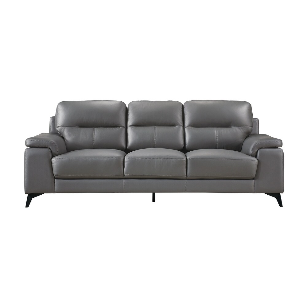 Socorro Contemporary Leather Sofa