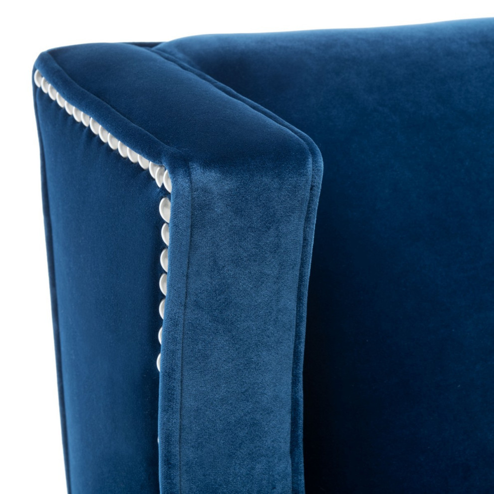 Carolann Studded Chaise Navy   Contemporary   Indoor Chaise Lounge Chairs   by V.S.D Furniture  Houzz