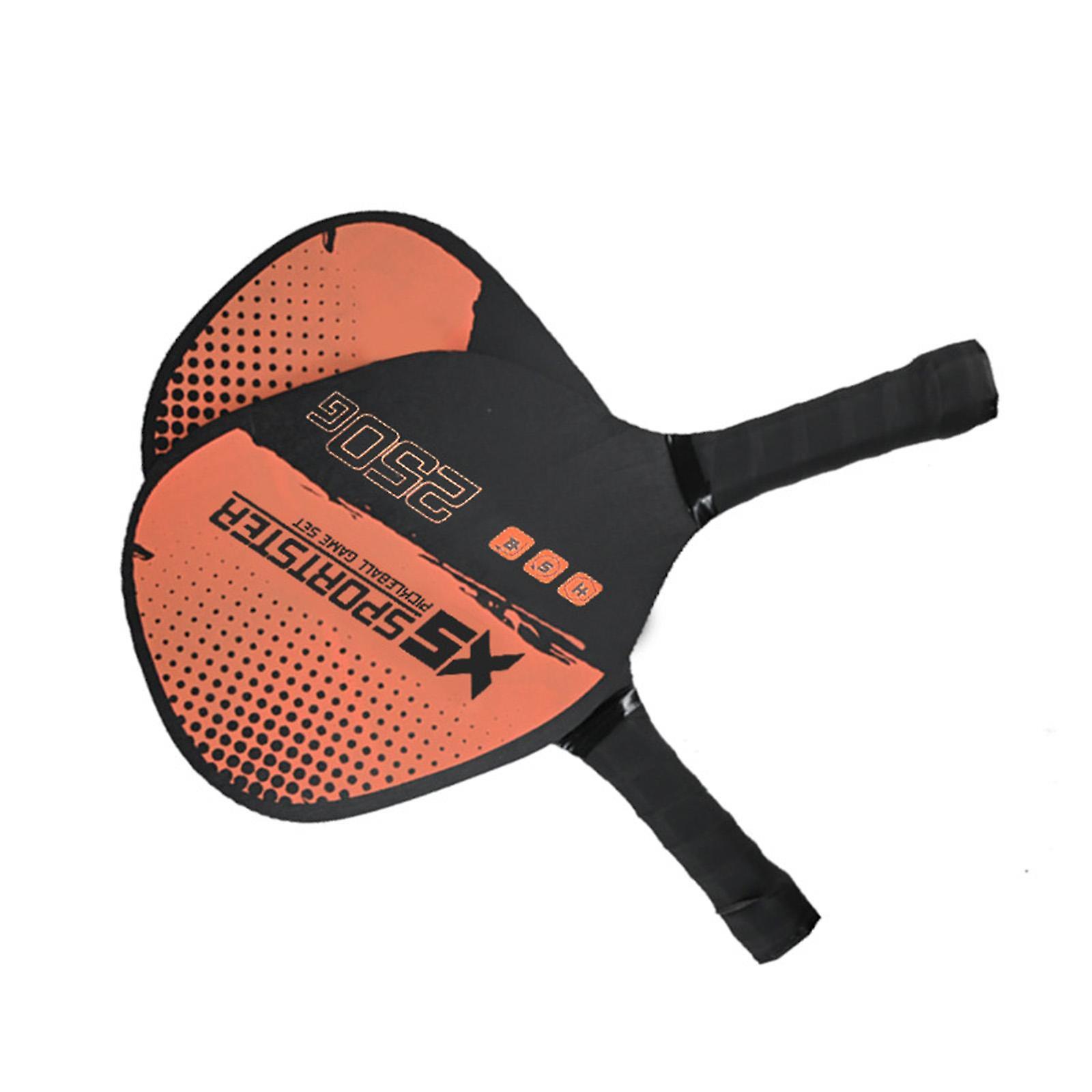 Pickleball Rackets Wood Pickleball Paddles Set For Beginner Men Women Player Orange