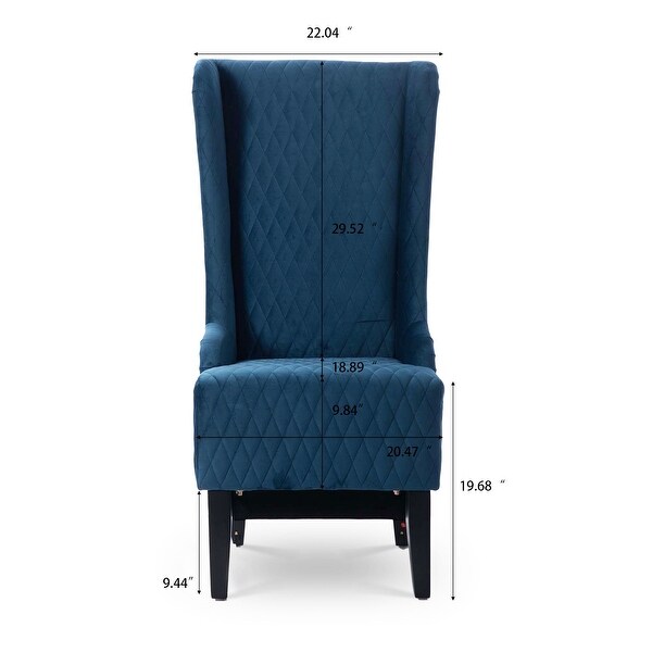 Modern Wide Wing Back Chair ，Side Chair for Living Room