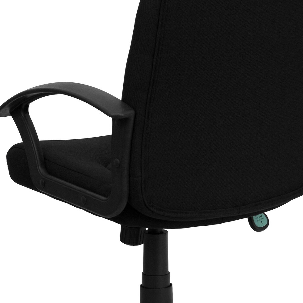 Mid Back Fabric Executive Swivel Office Chair with Nylon Arms