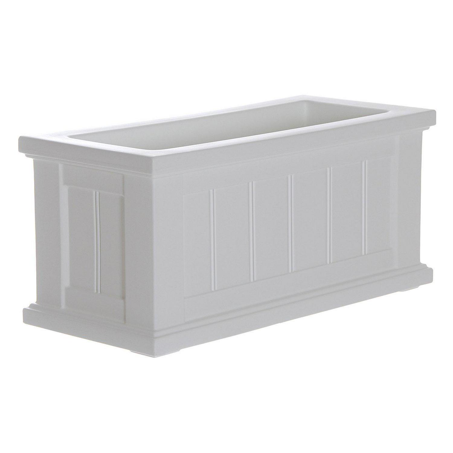 Mayne Cape Cod Patio Planter 2421511 8211 White  Crowdfused