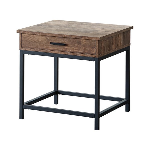 Buckner Brown Oak and Sandy Black End Table