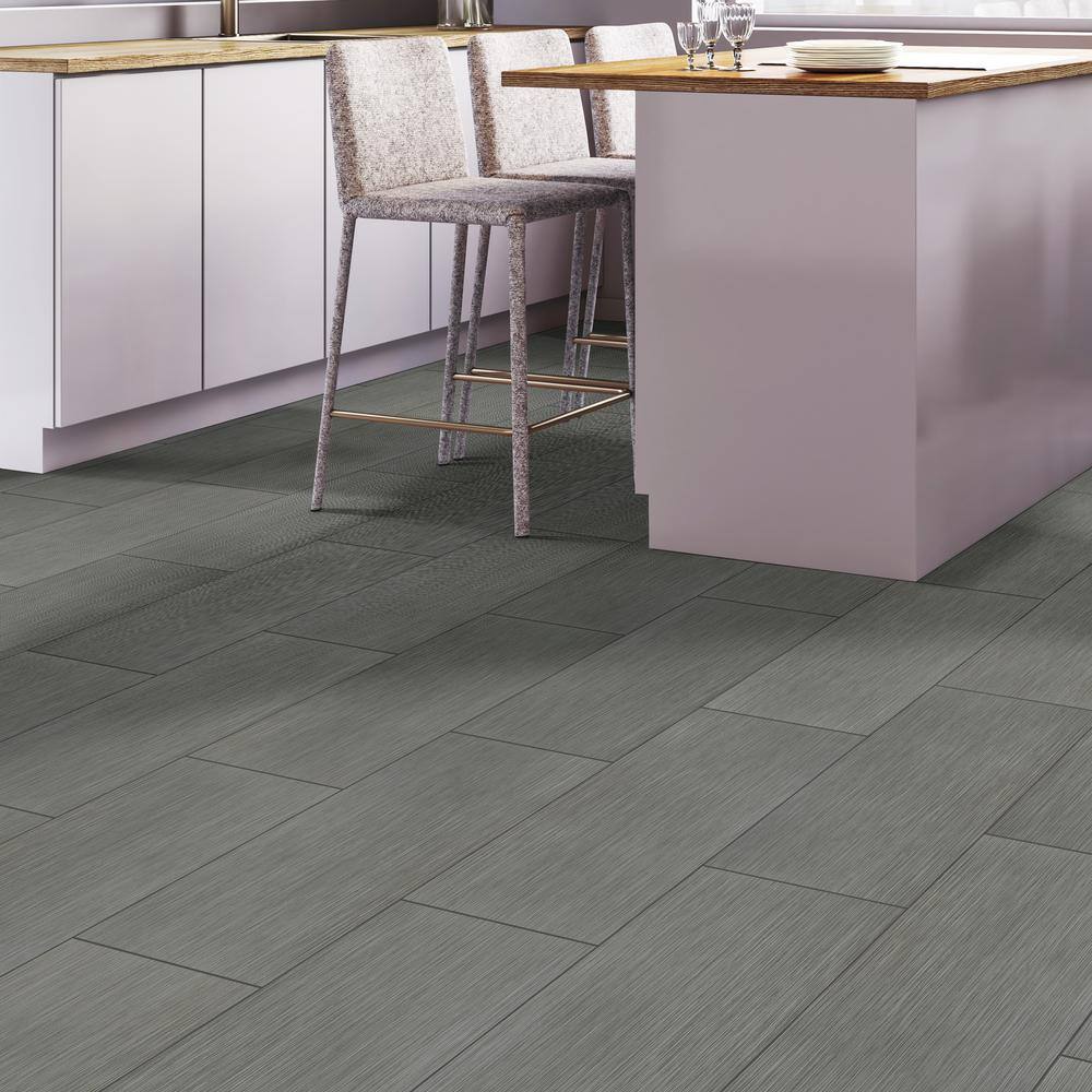 MSI Metro Gris 12 in. x 24 in. Matte Porcelain Stone Look Floor and Wall Tile (16 sq. ft.Case) NMETGRIS1224-N