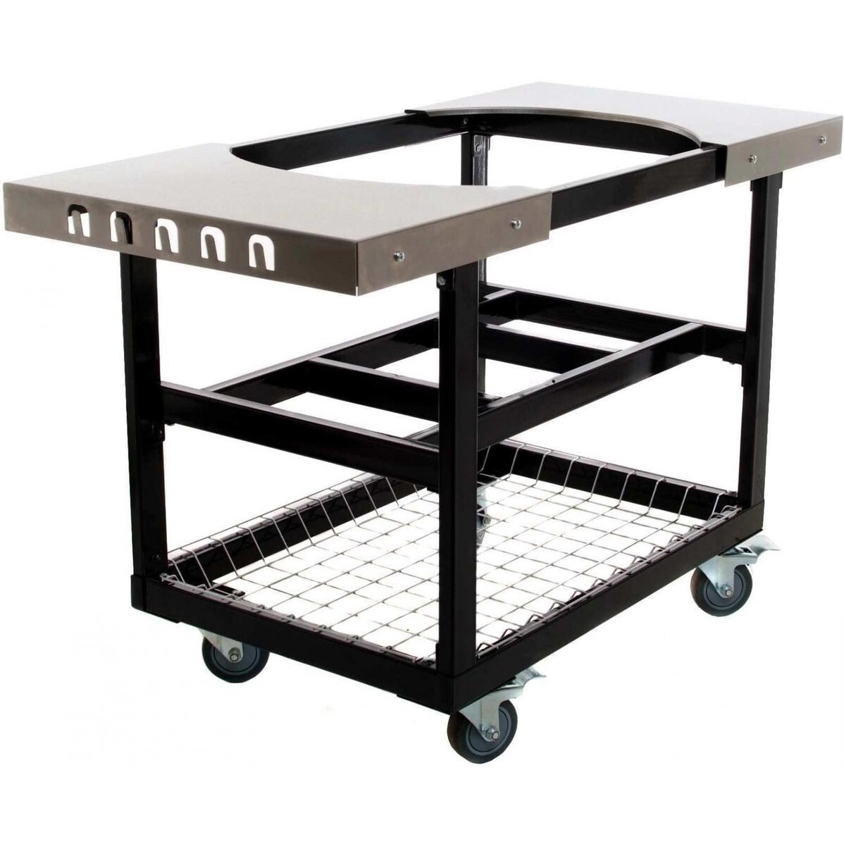 Primo Steel Cart With Stainless Steel Side Tables For Oval XL / Oval Large